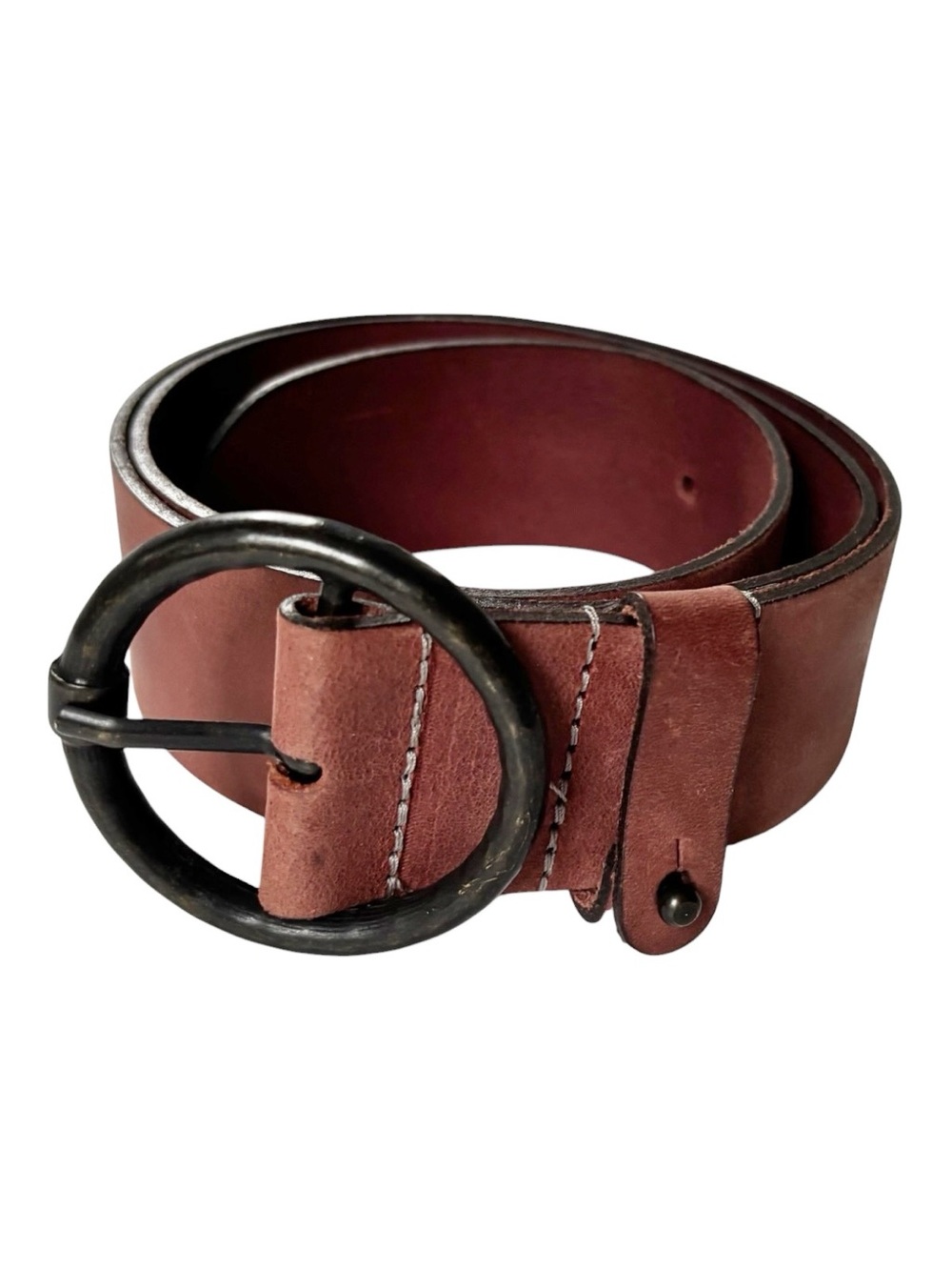 Amsterdam Heritage Pip Premium leather muted brown belt  Style 45501 | small -85